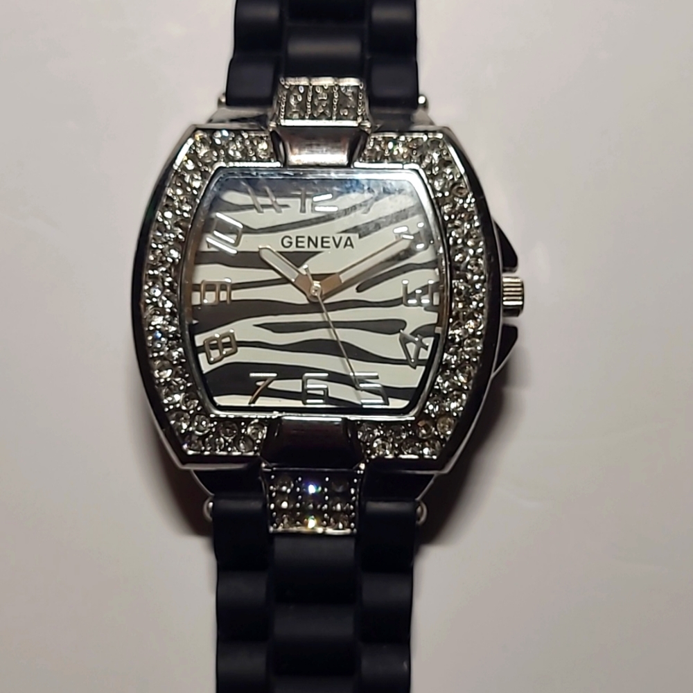 Vintage Geneva Zebra Watch